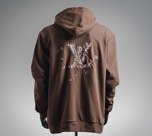 Brown LV hoodie