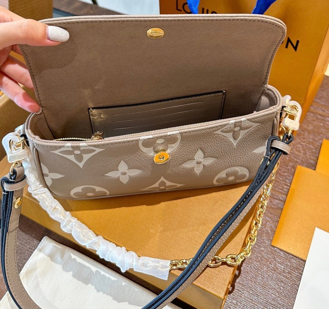 Tan LV purse