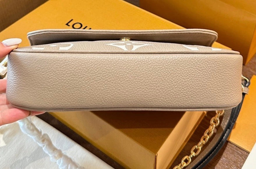 Tan LV purse